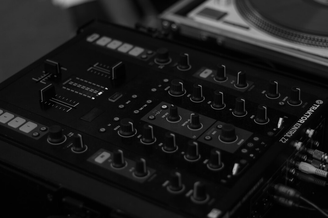 Broadcast mixing desk with audio and video controls